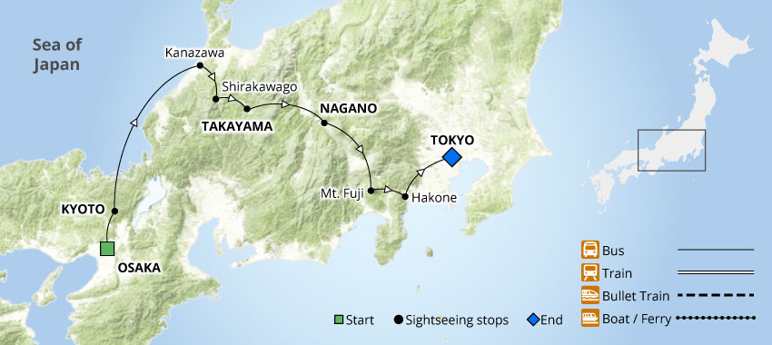 Takayama Festival | Hidden Village Tour Map