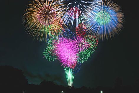 Beautiful Fireworks Light Up the Sky