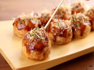 Takoyaki-Japanese fried octopus ball