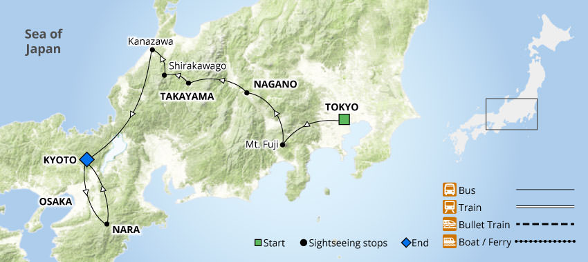 Takayama Festival Tour Map