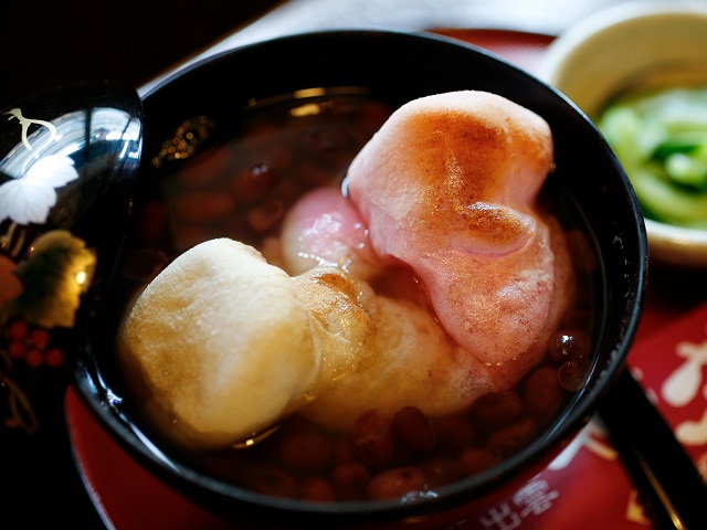 Famous Red Bean Dessert from Shimane