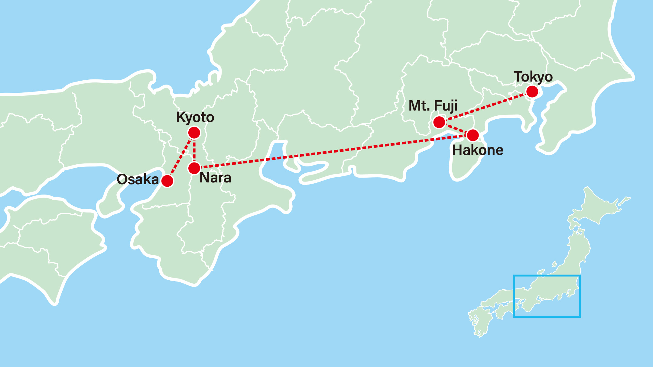 Highlights of Japan | Anime USJ Tour Map
