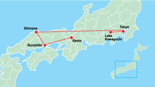 Antique Kimono Quilt & World Quilt Festival Tour 11 Days-Tokyo-Lake Kawaguchi-Izumo-Kurashiki-Kyoto