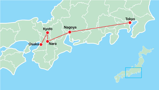 Anime Japan Tour | Universal Studio Japan Map
