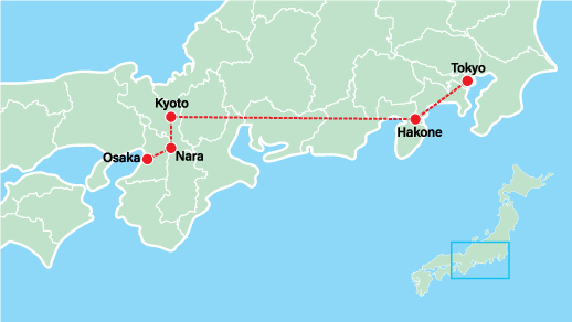 Highlights of Japan 7 Days-Tokyo-Hakone-Kyoto-Nara