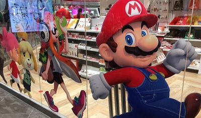 Image of Nintendo Tokyo Mario Window Display