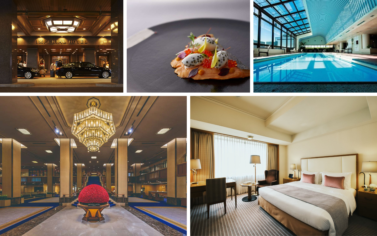 Imperial Hotel Tokyo exterior and lobby view
